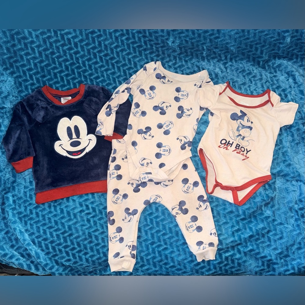 Disney Mickey Mouse Baby Bodysuit Set - 24 months